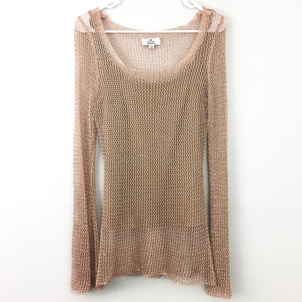 3/$25 We Are Kindred Metallic Pullover Sweater